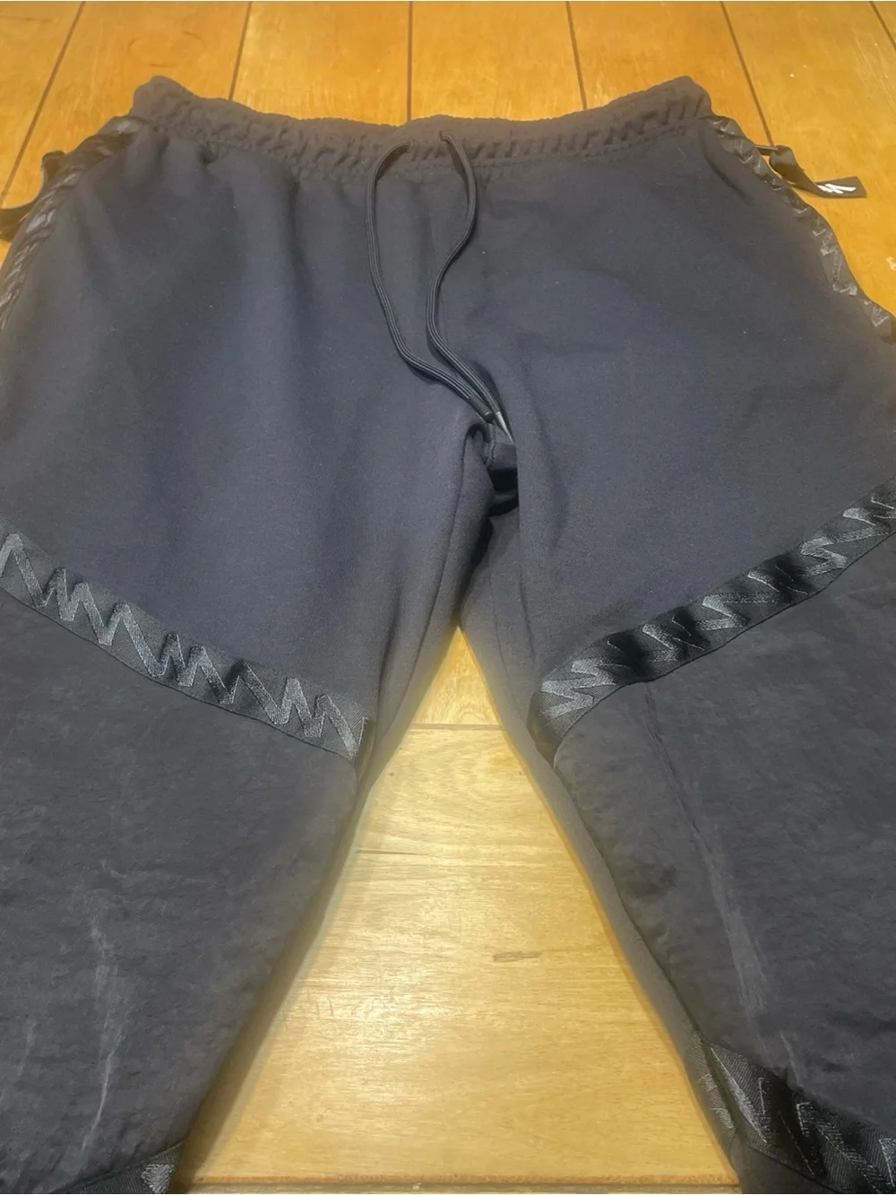Air Jordan Dri Fit Zion Fleece Black Performance Joggers with Jumpman Large